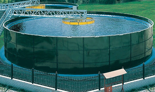 Serbatoio di aerazione dell'impianto di trattamento delle acque reflue